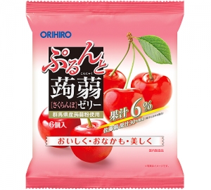 ぷるんと蒟蒻ゼリーパウチ さくらんぼ 商品紹介 オリヒロ株式会社 Orihiro 健康食品