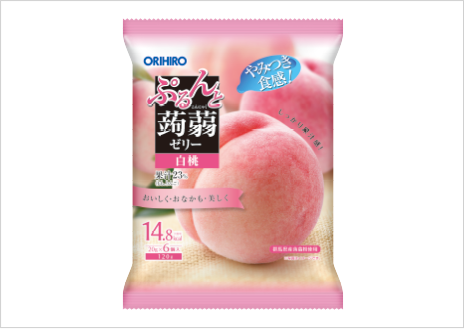 ぷるんと蒟蒻ゼリーパウチ　白桃